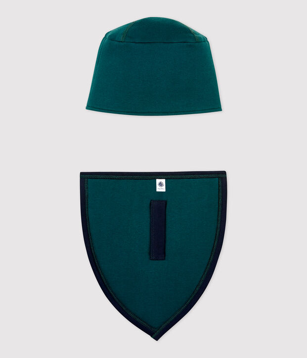 Katoenen ridderset groen/blauw